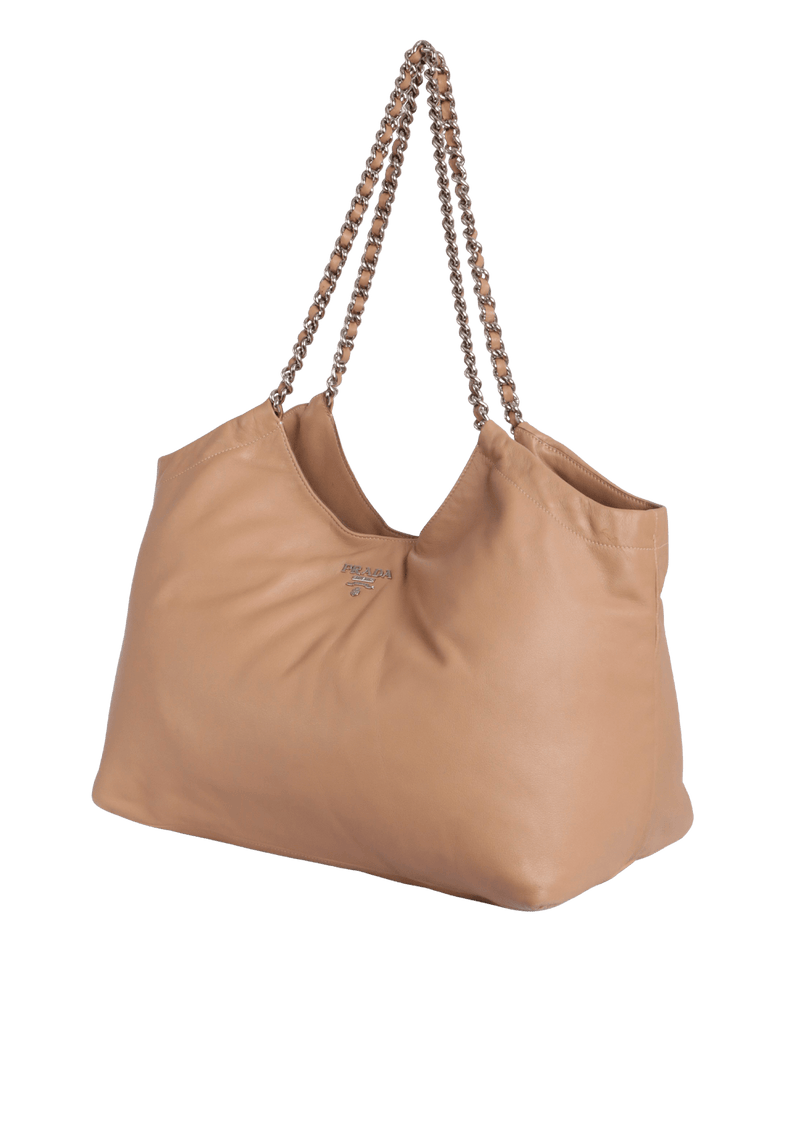 VITELLO SOFT CHAIN TOTE