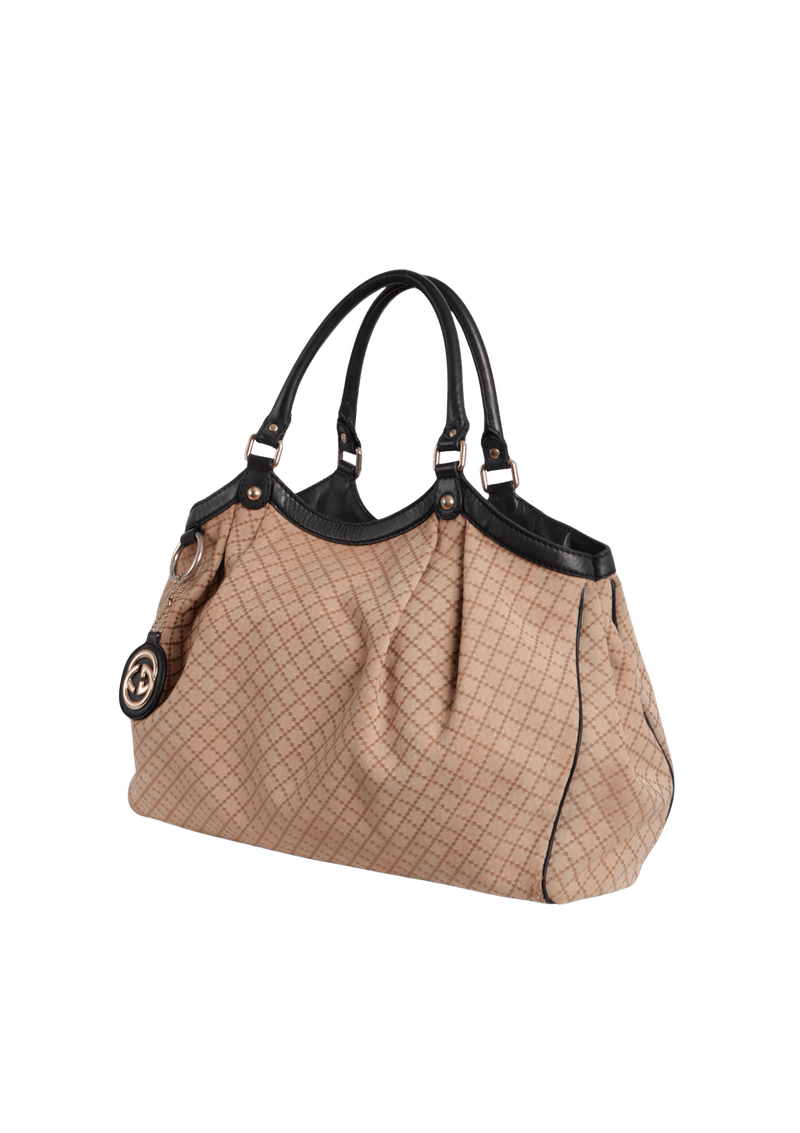 DIAMANTE CANVAS MEDIUM SUKEY TOTE