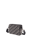 OBLIQUE ZIPPED POUCH W/ STRAP