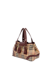 HAYMARKET CHECK COATED TOTE