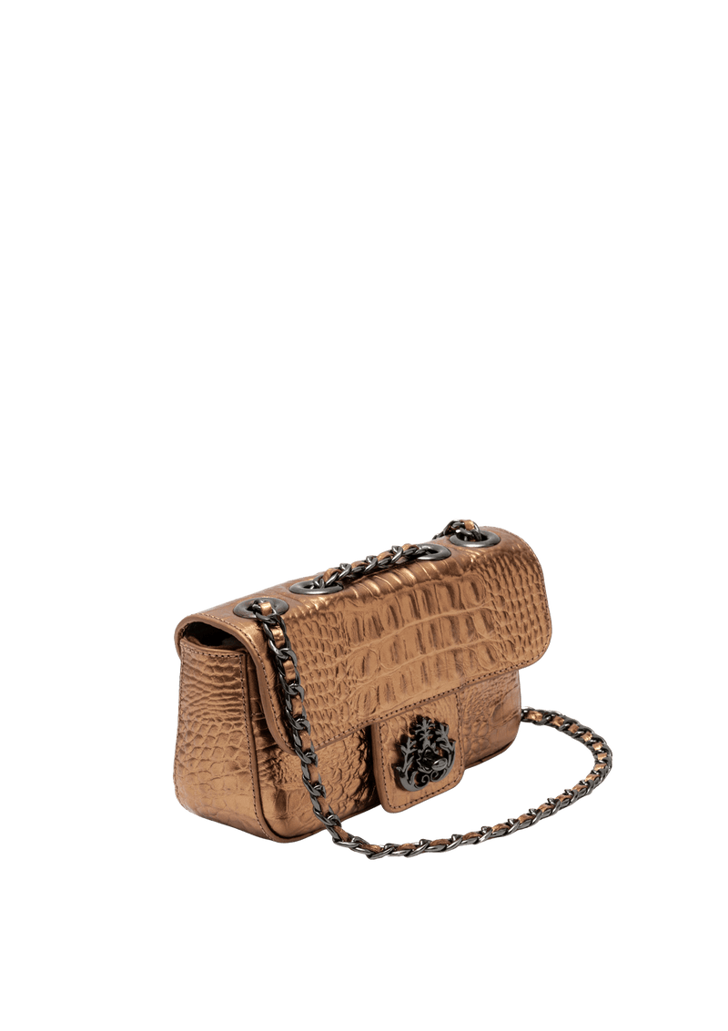 MINI BOLSA ANNE EM COURO NATURAL