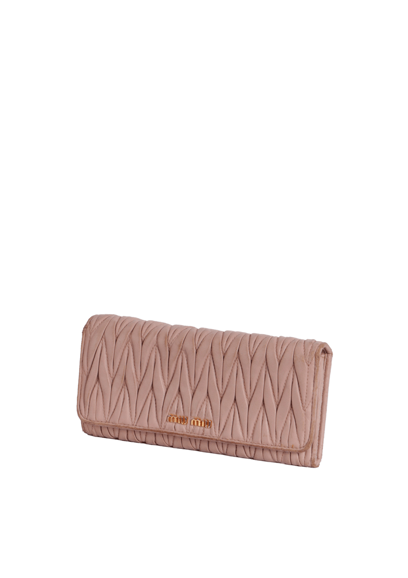 MATELASSÉ LONG WALLET