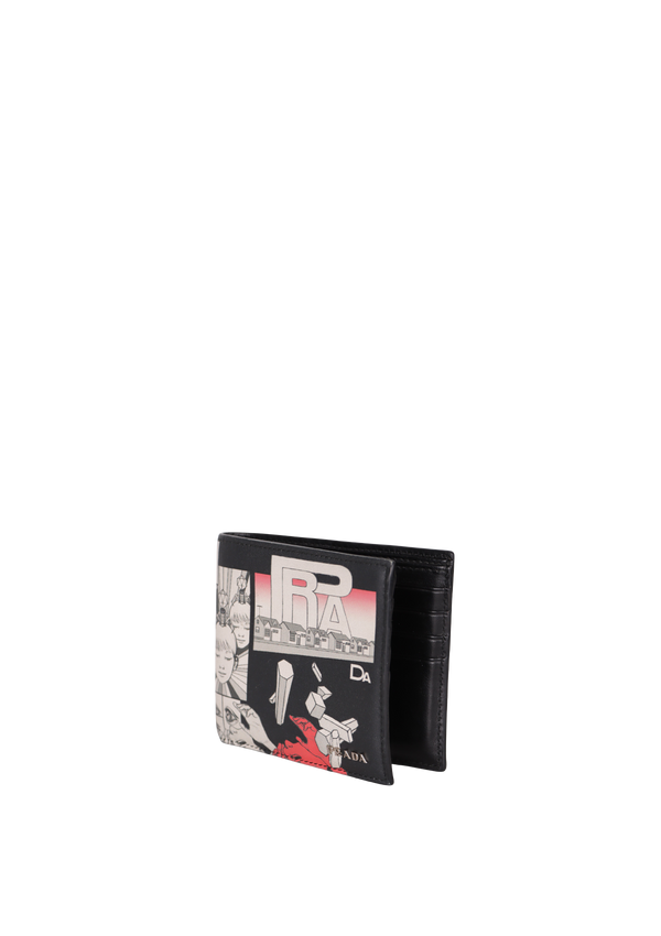 LEATHER COMIC PRINTED WALLET