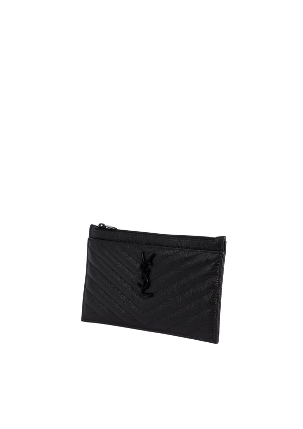 CHEVRON MONOGRAM BILL POUCH