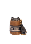 OBLIQUE LADY DIOR WICKER BUCKET