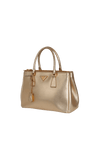 SMALL SAFFIANO LUX DOUBLE ZIP GALLERIA SATCHEL