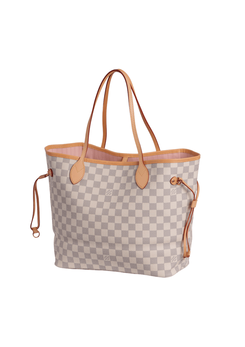 DAMIER AZUR NEVERFULL MM W/POUCH