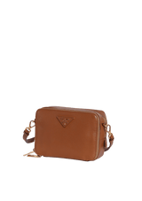 SAFFIANO LUX DOUBLE ZIP CROSSBODY BAG