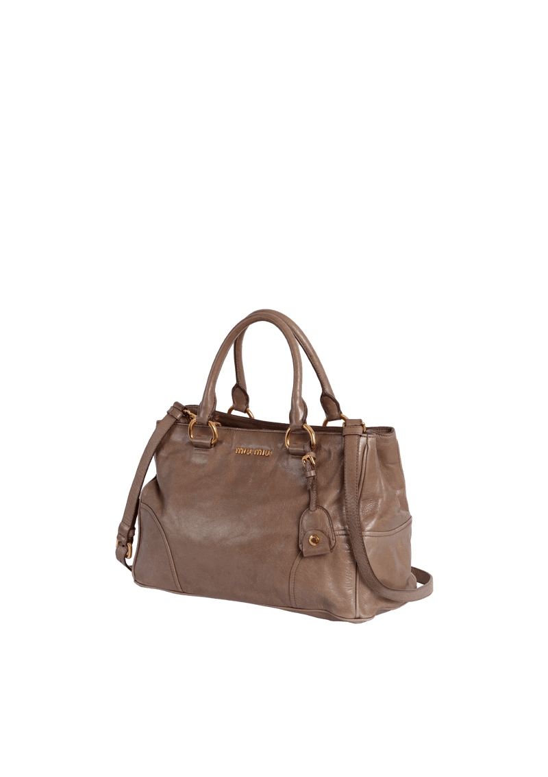 VITELLO SHINE SATCHEL BAG