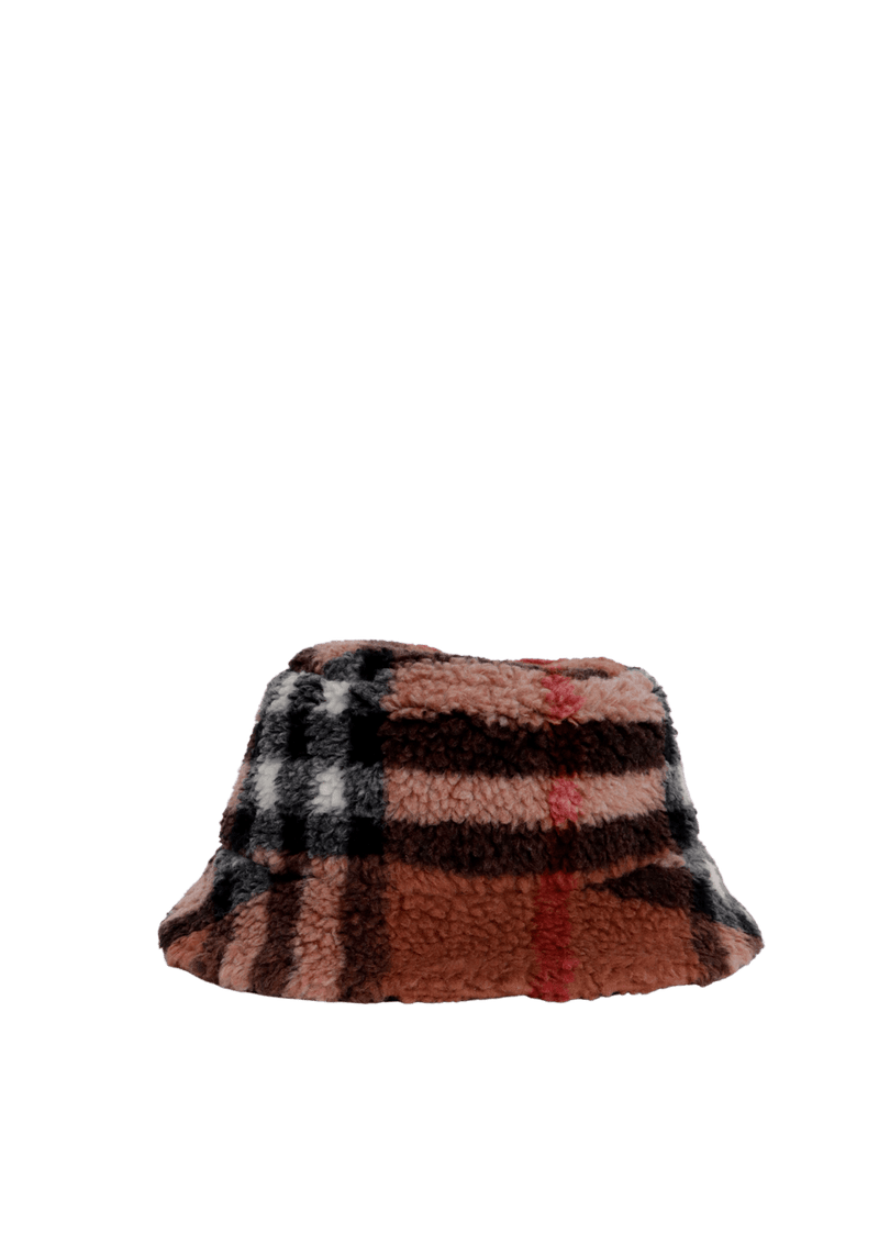 REVERSIBLE FUR NOVA CHECK BUCKET HAT