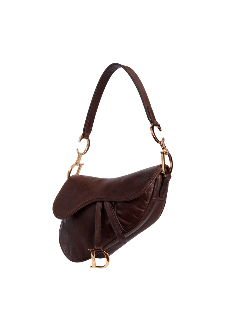 VINTAGE MINI LEATHER SADDLE BAG