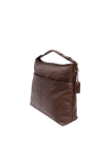SIGNATURE EMBOSSED SHOULDER BAG