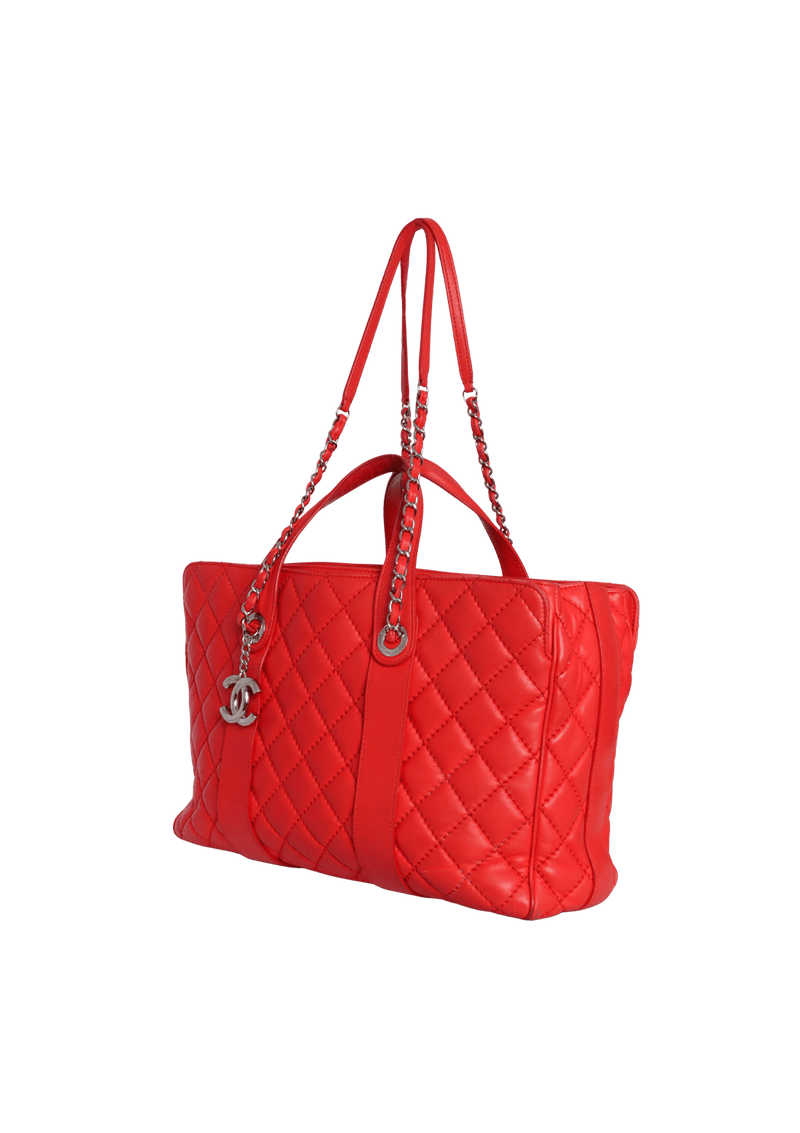 EASY CARRY SHOPPING TOTE LAMBSKIN