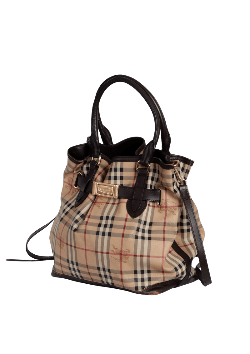 HAYMARKET CHECK BELTED BAG