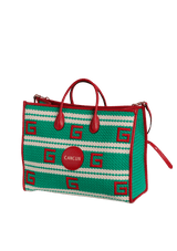 SQUARE G CANCUN STRIPED TOTE