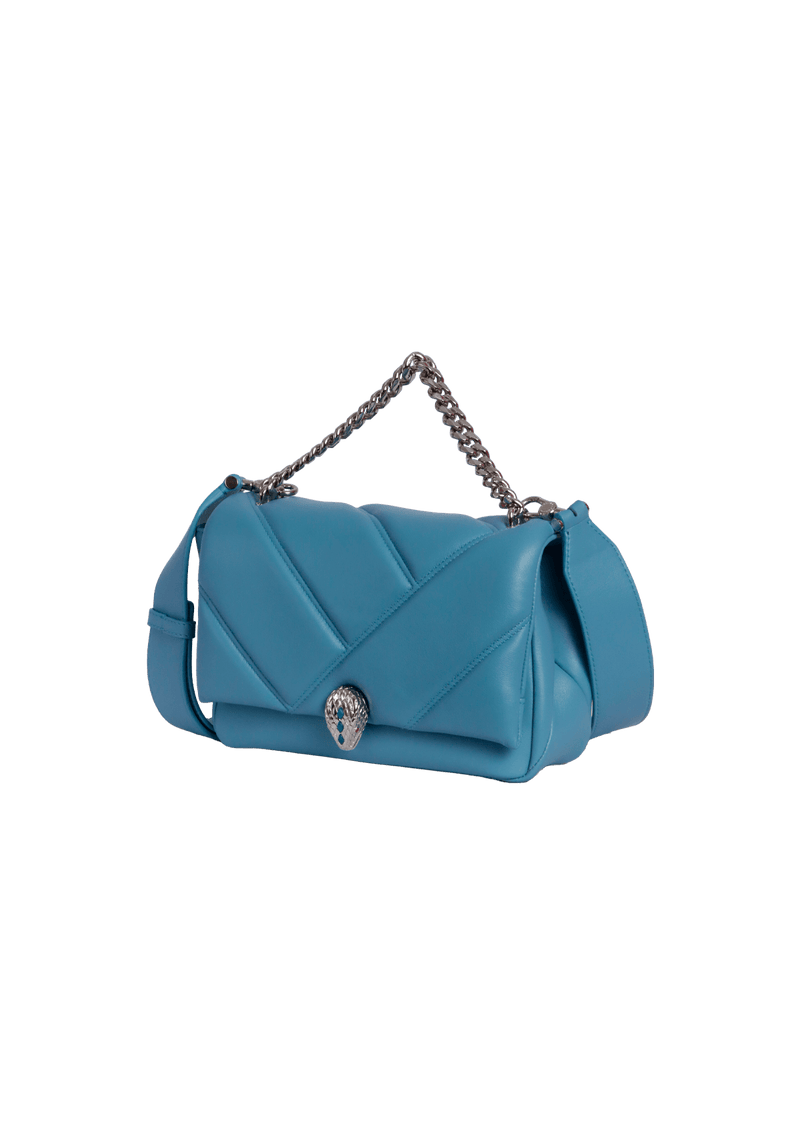 BOLSA BVLGARI SERPENTI CABOCHON AZUL ORIGINAL