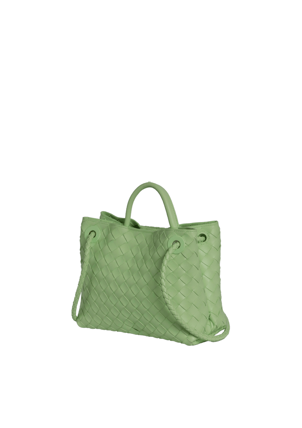 BOLSA BOTTEGA VENETA SMALL INTRECCIATO ANDIAMO TOTE VERDE ORIGINAL BOLSA BOTTEGA VENETA SMALL INTRECCIATO ANDIAMO TOTE VERDE ORIGINAL
