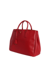 LARGE SAFFIANO LUX DOUBLE ZIP GALLERIA