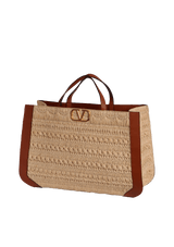 RAFFIA VLOGO TOTE