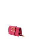 SOFT GRAIN METALLIC BUCKLE PHONE BAG