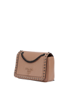 STUDDED GLACE FLAP BAG