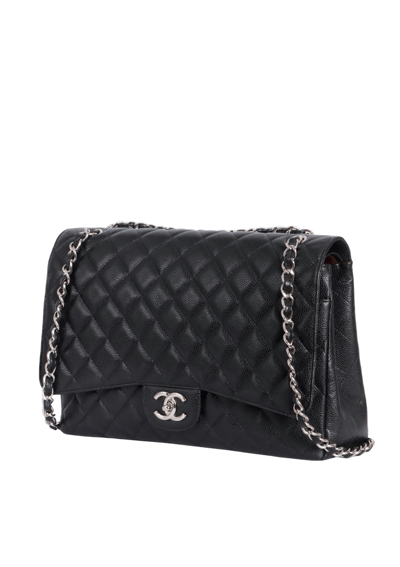 MAXI CLASSIC DOUBLE FLAP CAVIAR