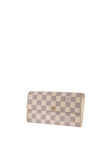 DAMIER AZUR SARAH WALLET