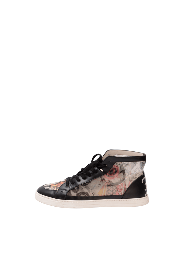 LEATHER HIGH TOP SNEAKERS 40