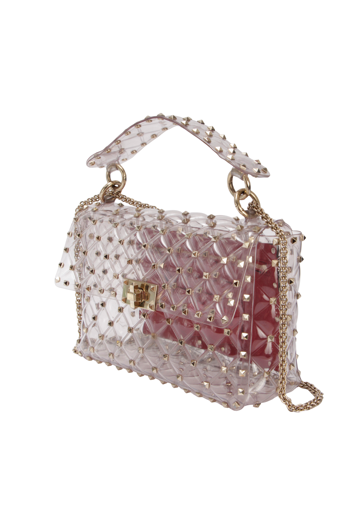 MEDIUM ROCKSTUD SPIKE QUILTED PVC