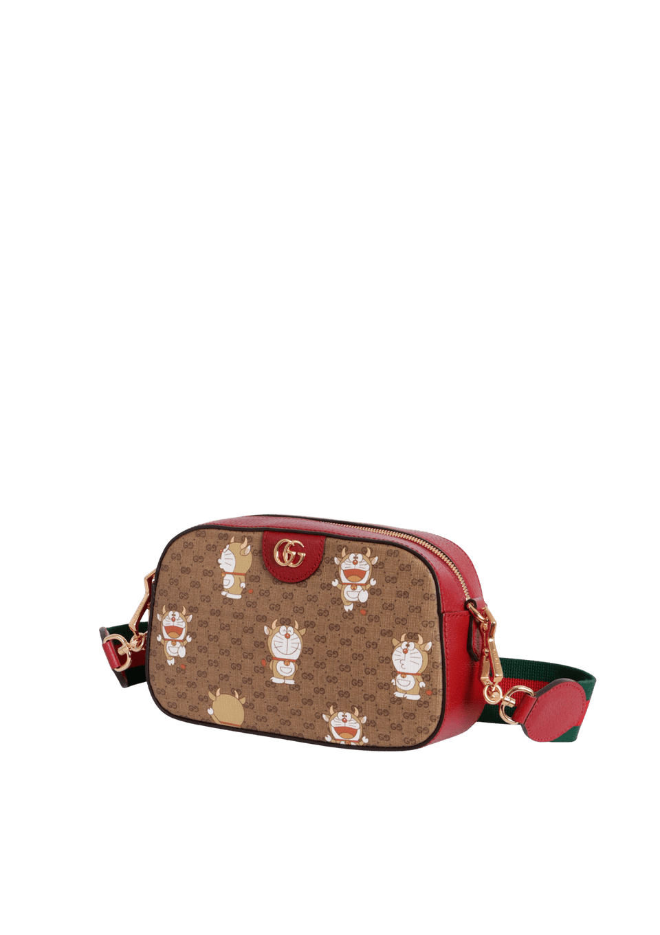 BOLSA GUCCI X DORAEMON GG SUPREME CAMERA BAG VERMELHO ORIGINAL