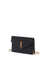 CASSANDRE ENVELOPE MATELASSÉ CHAIN WALLET