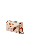 TERRYCLOTH PRINT SMALL PUFFER BAG