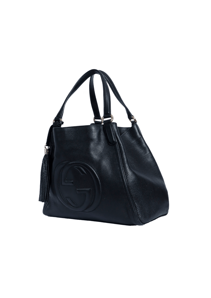 BOLSA GUCCI MEDIUM SOHO TOTE PRETO ORIGINAL