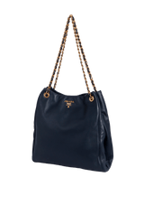 SOFT LEATHER CHAIN BAG