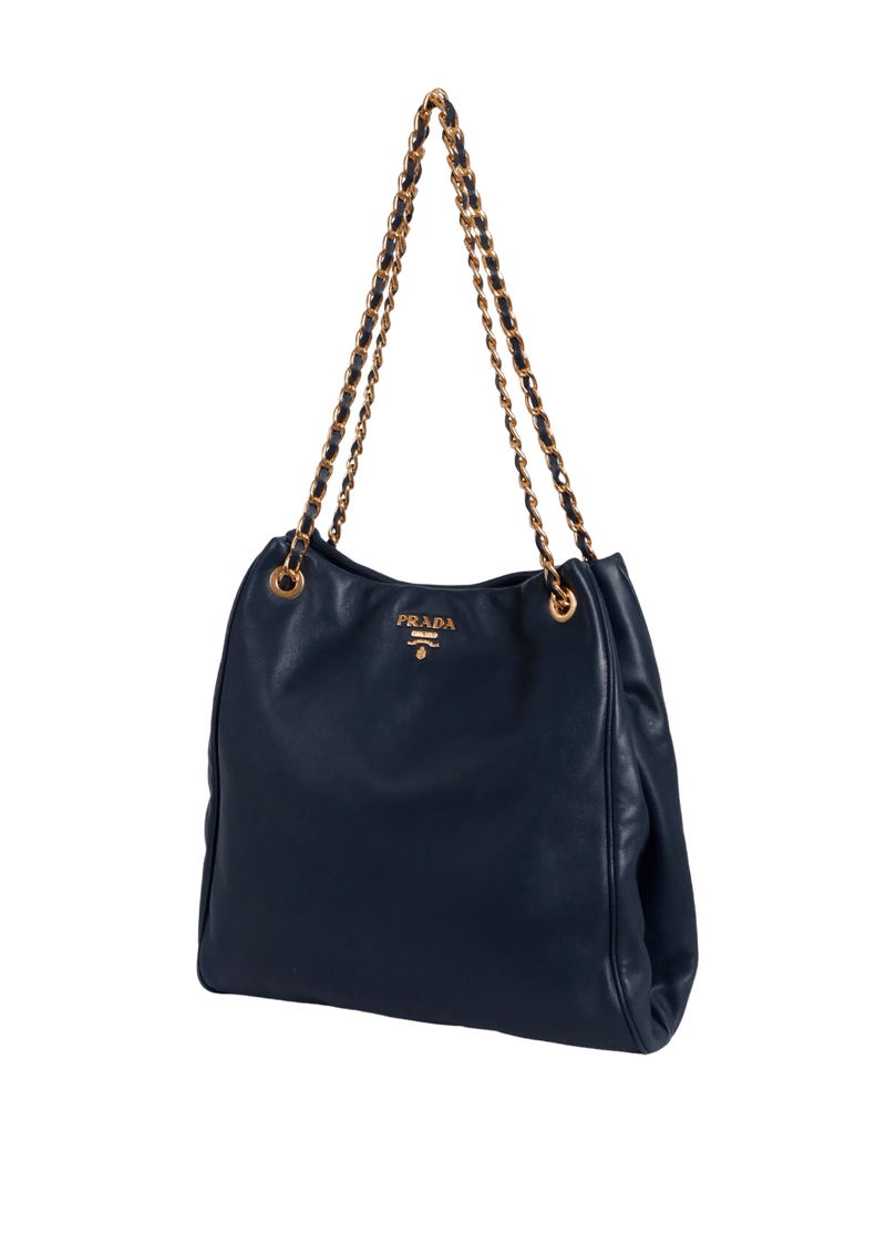 SOFT LEATHER CHAIN BAG