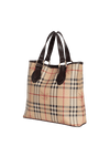 HAYMARKET CHECK CANVAS TOTE