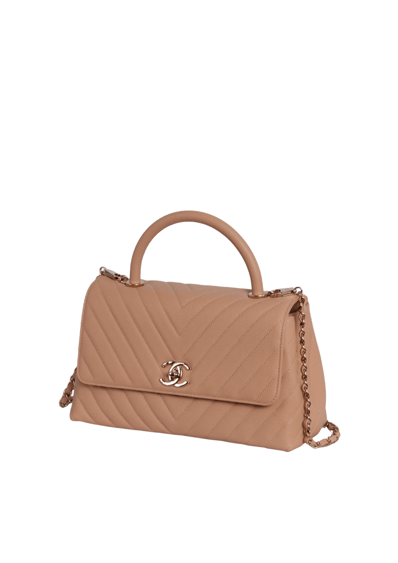 CHEVRON LARGE COCO HANDLE BAG