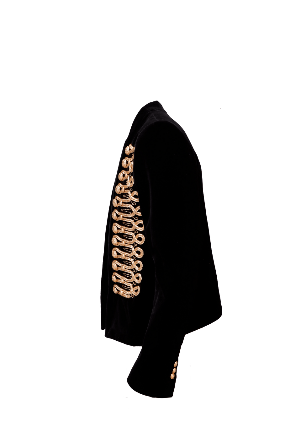 BLAZER BALMAIN VELVET BLAZER PRETO 48 ORIGINAL – Gringa