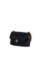 WESTMINSTER TANGLED PEARL CHAIN FLAP BAG