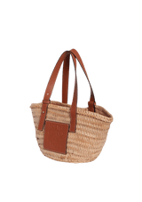 SMALL RAFFIA BASKET BAG