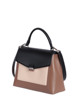 LEATHER TOP HANDLE BAG