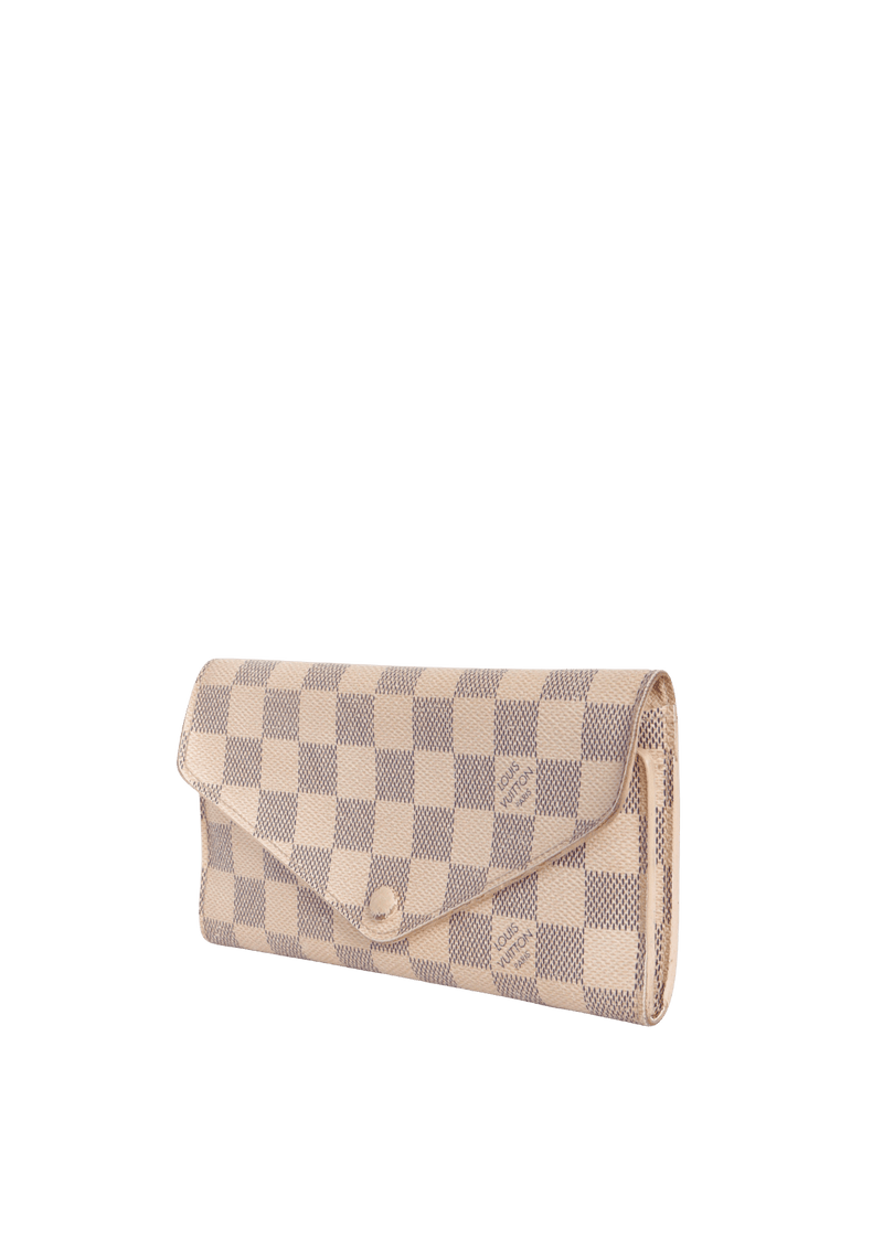 DAMIER AZUR SARAH WALLET