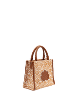 BOLSA MINI TOTE SIRENA JACQUARD  CAMEL