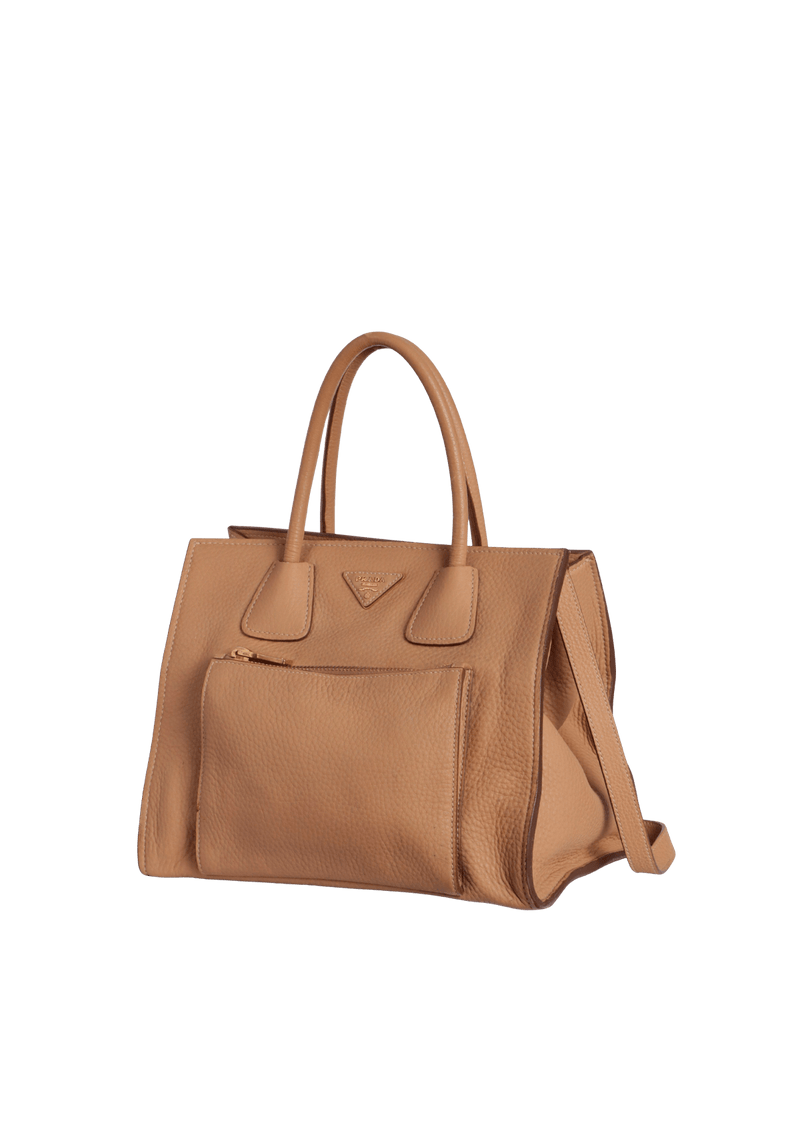 VITELLO DAINO FRONT POCKET WING TOTE