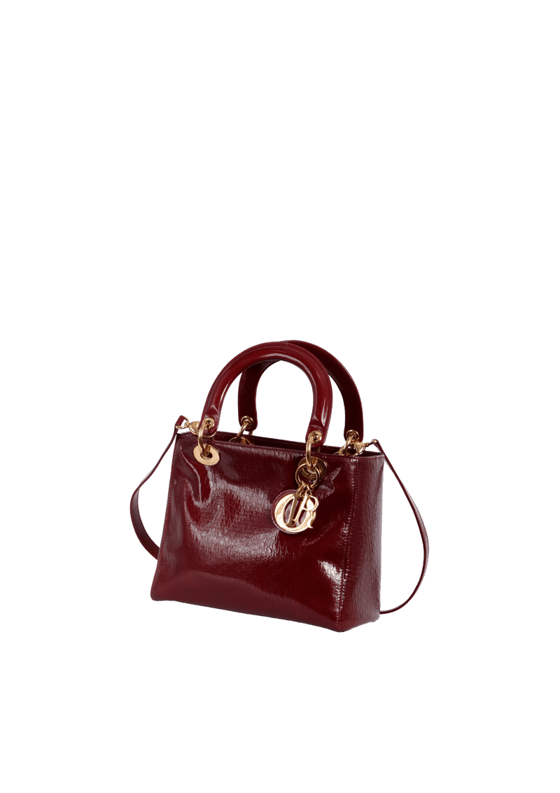 PATENT LEATHER OBLIQUE LADY DIOR