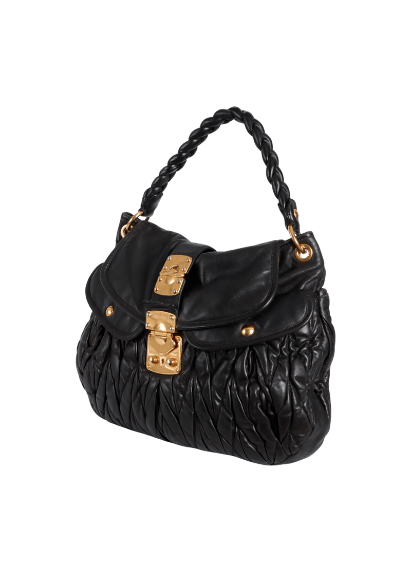 MATELASSÊ BLACK SATCHEL