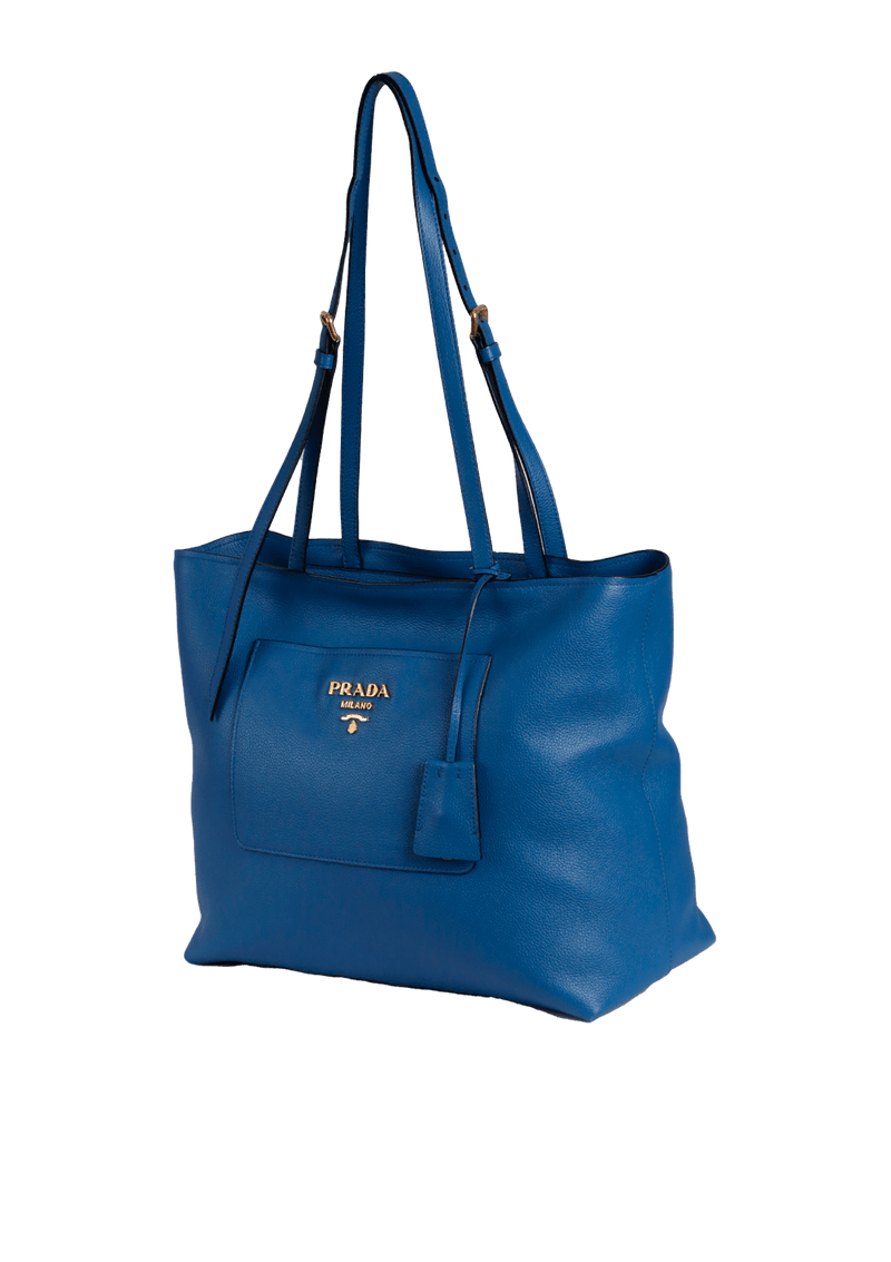 VITELLO DAINO FRONT POCKET TOTE