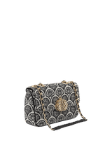 BOLSA BAGUETE SIRENA JACQUARD PRETO