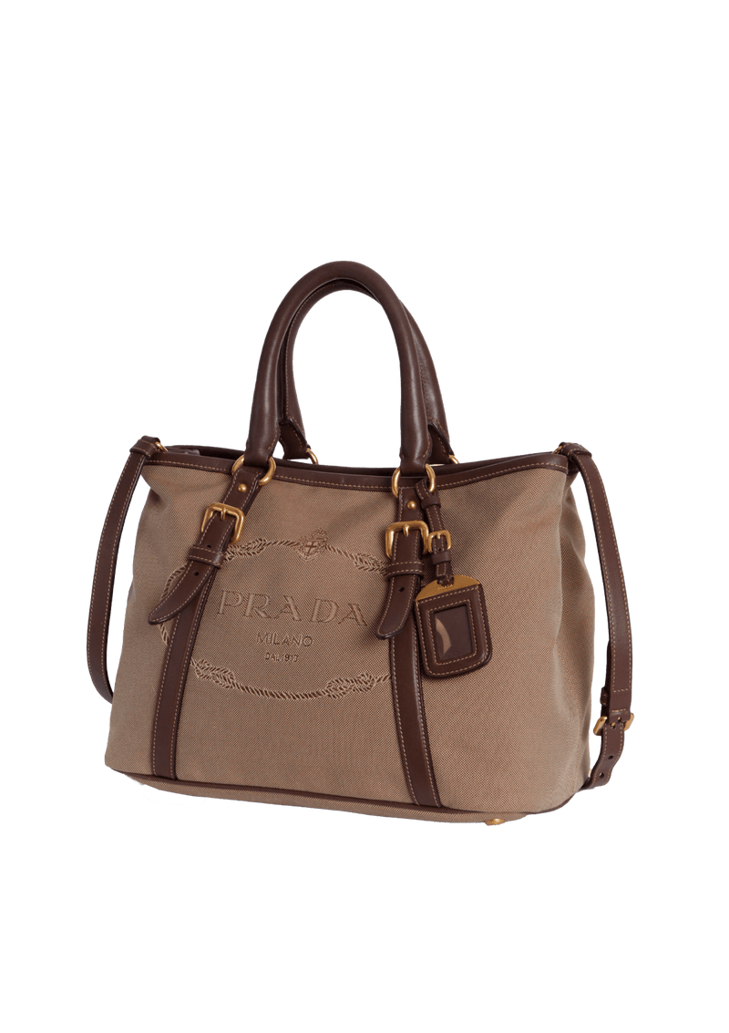 JACQUARD CANAPA LOGO TOTE