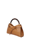 VINTAGE LEATHER BAMBOO HOBO